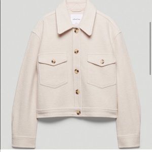 Aritizia shirt jacket cream